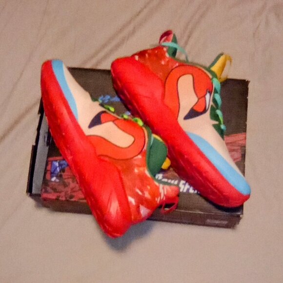 Pink flamingo tennis shoes - Picture 2 of 8